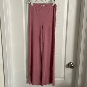 Aritzia Wilfred Free Pink Ribbed Pants Size S like new